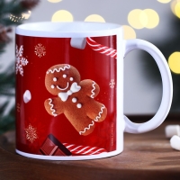 Кружка новогодняя керамическая &laquo;Пряня&raquo;, 320 мл, цвет белый