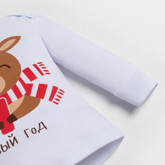 Комплект: джемпер и брюки Крошка Я &laquo;Мой первый НГ&raquo;, рост 80-86 см, цвет красный/белый