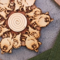 Подставка под горячее &laquo;Шпиц&raquo;, 12см, можжевельник 10398275