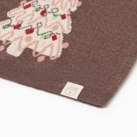 Джемпер вязаный Крошка Я "Новогодние игрушки" рост 68-74 см