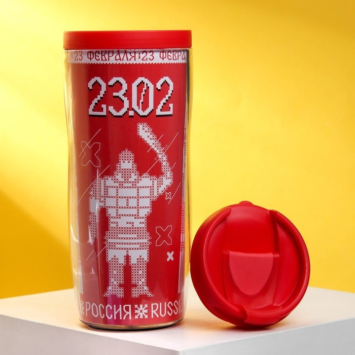 Термостакан со вставкой &laquo;Воин&raquo;, 350 мл