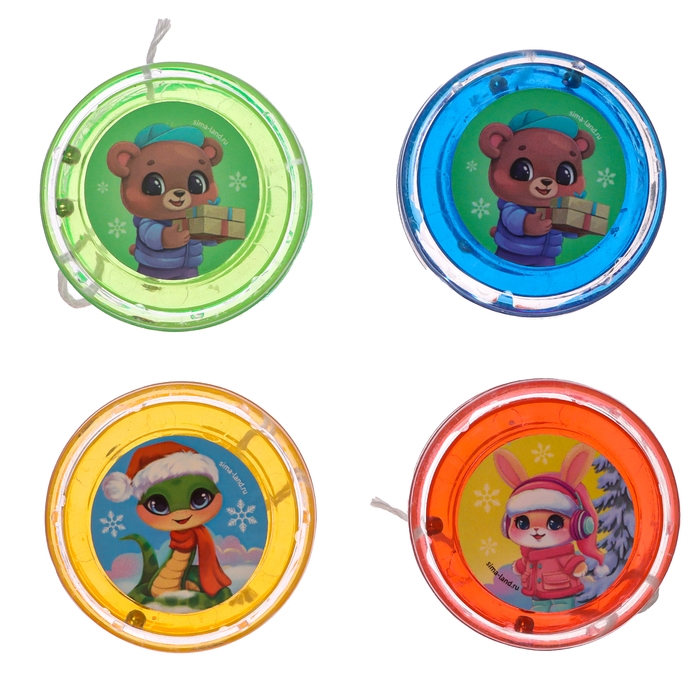 Новый год. Йо-Йо «Веселье» змейка, d= 5,5 см Новый год. Йо-Йо «Веселье» змейка, d= 5,5 см