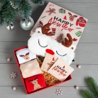 Новогодний подарочный набор KAFTAN Happy Year, носки р-р 36-39 (23-25 см), маска Новогодний подарочный набор KAFTAN Happy Year, носки р-р 36-39 (23-25 см), маска