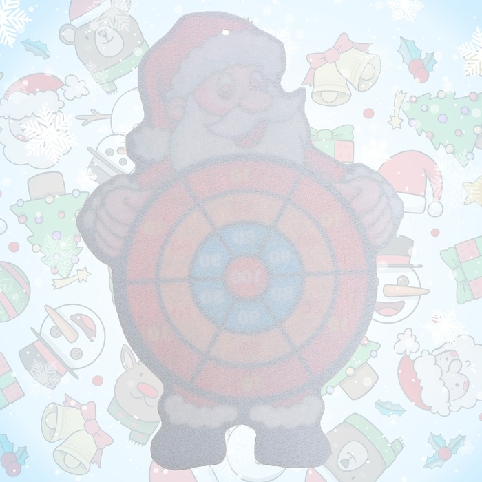 Дартс &laquo;Дед мороз&raquo;, 3 шарика на липучках, крючок