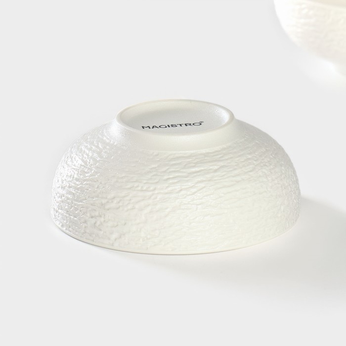 Набор салатников фарфоровых Magistro Lofty, 2 предмета: 300 мл, d=12 см, цвет белый Набор салатников фарфоровых Magistro Lofty, 2 предмета: 300 мл, d=12 см, цвет белый