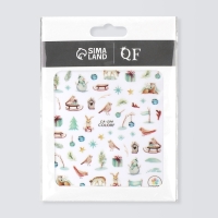 Новый год! Наклейки для ногтей &laquo;Зимний лес&raquo;, цвет разноцветный