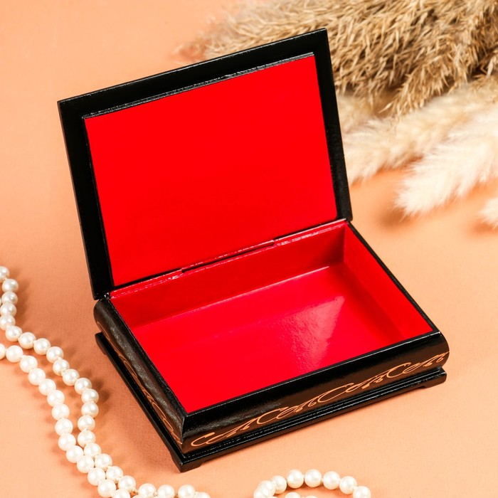 Шкатулка &laquo;Орхидеи с розами&raquo;, 10&times;14 см, лаковая миниатюра