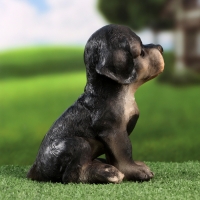 Садовая фигура "Щенок ротвейлера" 13х15х18см Садовая фигура "Щенок ротвейлера" 13х15х18см