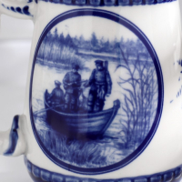 Кружка пивная "Жанровая. Охота", гжель Кружка пивная "Жанровая. Охота", гжель