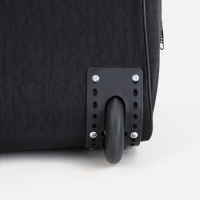 Сумка дорожная на колёсах, отдел на молнии, с увеличением, наружный карман, цвет чёрный Сумка дорожная на колёсах, отдел на молнии, с увеличением, наружный карман, цвет чёрный