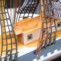 Корабль сувенирный средний «Всадник», паруса синие, микс, 43х8,5х39 см Корабль сувенирный средний «Всадник», паруса синие, микс, 43х8,5х39 см