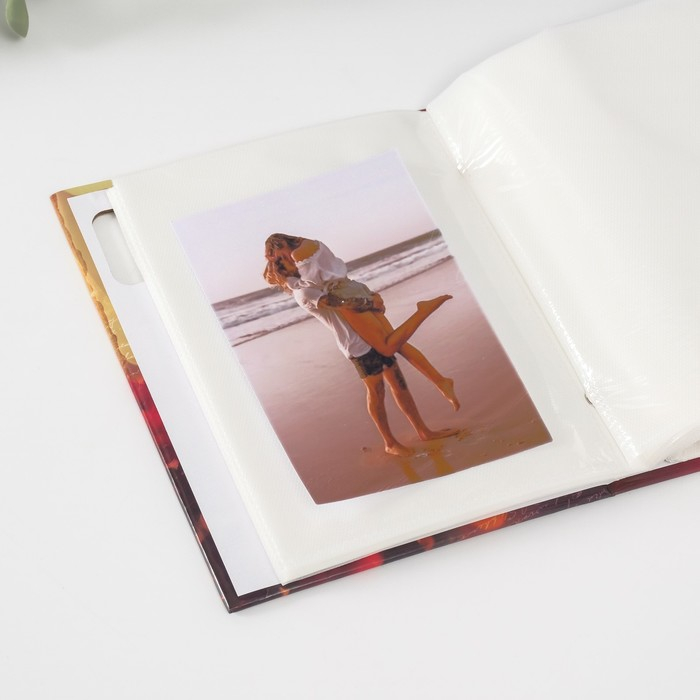 Фотоальбом 100 фото 13х18 см с окном "Нежный букет" 15,5х19,5 см