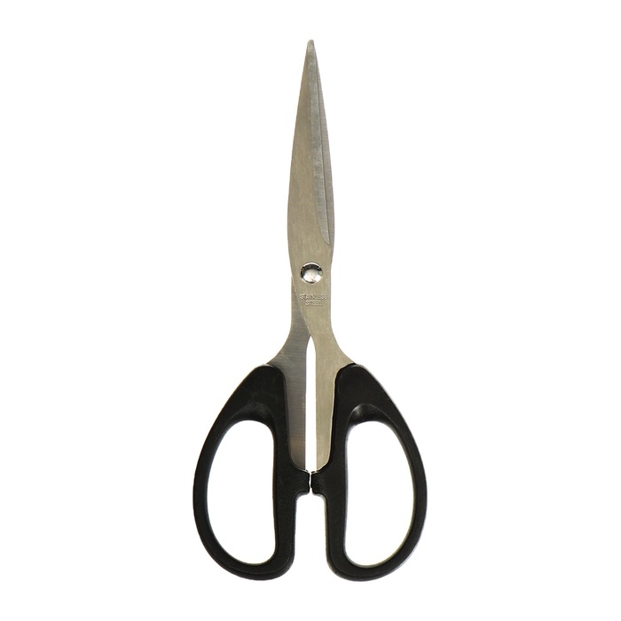 Ножницы канцелярские 17,4см Офис пластиковые ручки, европодвес Ножницы канцелярские 17,4см Офис пластиковые ручки, европодвес