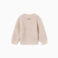 Джемпер детский вязаный MINAKU, цвет бежевый, рост 86-92 см