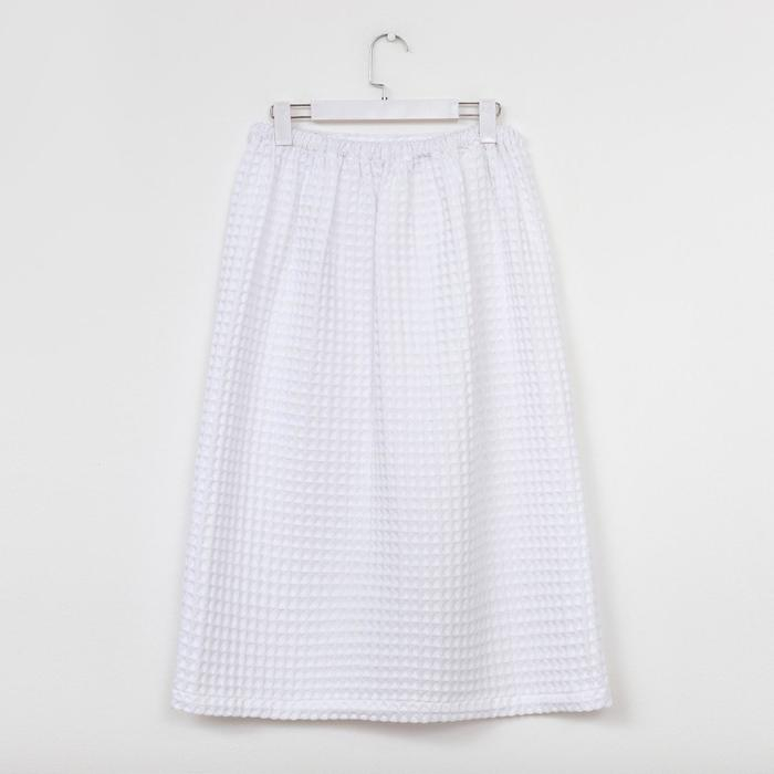 Килт вафельный банный Этель &laquo;Boho&raquo; 75*145 см. цв. белый, 100% хл, 290 г/м2