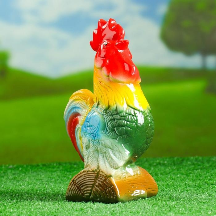 Садовая фигура Садовая фигура "Петух на бревне" 29см
