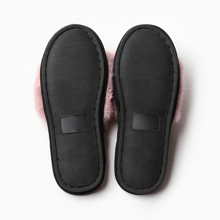 Тапочки женские с открытым носом размер 39-40, цвет персиковый Тапочки женские с открытым носом размер 39-40, цвет персиковый