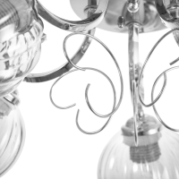 Люстра "Эшли" 5х40Вт Е27 Хром 55х55х20см Люстра "Эшли" 5х40Вт Е27 Хром 55х55х20см