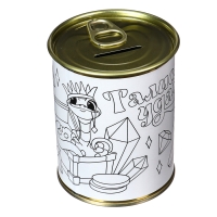 Копилка - раскраска на новый год &laquo;Змея с монетками&raquo;, новогодний набор для творчества, символ года 2025