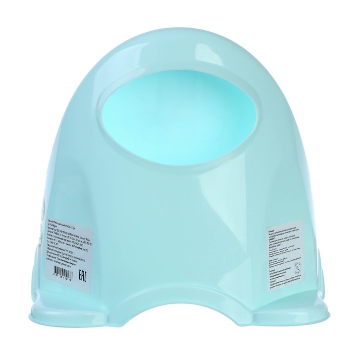 Горшок детский музыкальный &laquo;Кролики&raquo;, цвет нежно-бирюзовый