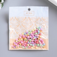 Бусины для творчествах пластик "Цветочки" (набор 150 шт) 0,6х0,6 см Бусины для творчествах пластик "Цветочки" (набор 150 шт) 0,6х0,6 см