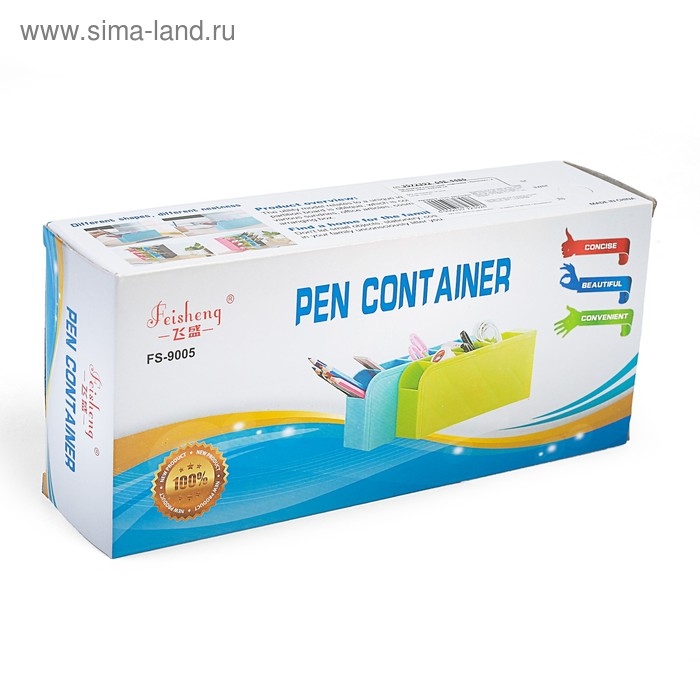 Подставка-органайзер для канцелярии Каскад МИКС, 4 отделения 9х9х20 см Подставка-органайзер для канцелярии Каскад МИКС, 4 отделения 9х9х20 см