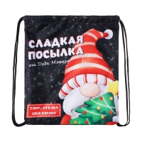 Новый год. Сумка под сладости 290 x 340 мм "Посылка от Деда Мороза" (мягкий полиэстер плотностью 210D) Новый год. Сумка под сладости 290 x 340 мм "Посылка от Деда Мороза" (мягкий полиэстер плотностью 210D)