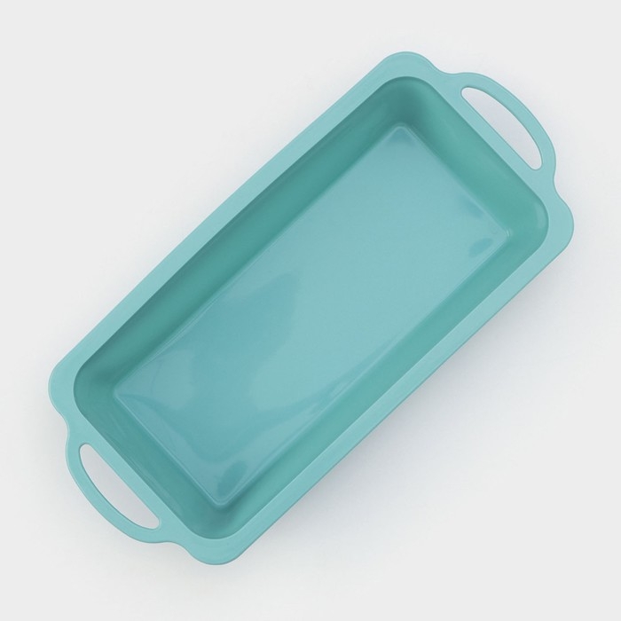 Форма для выпечки «Хлеб», силикон, 31,5×14×6,5 см, цвет бирюзовый Форма для выпечки «Хлеб», силикон, 31,5×14×6,5 см, цвет бирюзовый