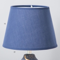 Настольная лампа "Жасмин" Е14 40Вт сине-золотой 20х20х33 см RISALUX Настольная лампа "Жасмин" Е14 40Вт сине-золотой 20х20х33 см RISALUX