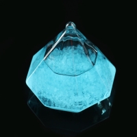 Барометр - штормгласс "Кристалл" 8х10см, голубой Барометр - штормгласс "Кристалл" 8х10см, голубой