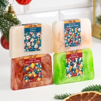 Набор мыла 4 шт "Хвойный лес, Апельсин-корица, Имбирный пряник, Ваниль" по 80 г Набор мыла 4 шт "Хвойный лес, Апельсин-корица, Имбирный пряник, Ваниль" по 80 г