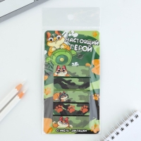 Стикеры-закладки, на подложке «Настоящий герой», 5 шт, 30 л/шт Стикеры-закладки, на подложке «Настоящий герой», 5 шт, 30 л/шт