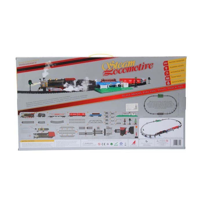 Железная дорога «Грузовой поезд», длина пути 387 см, световые и звуковые эффекты, работает от батареек Железная дорога «Грузовой поезд», длина пути 387 см, световые и звуковые эффекты, работает от батареек