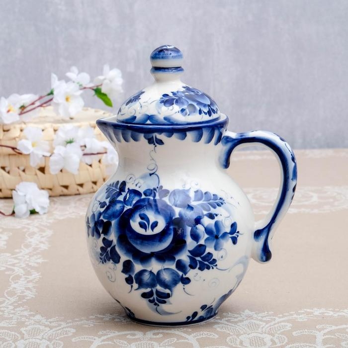 Кувшин «Деревенский», 22х12х14,5 см, гжель Кувшин «Деревенский», 22х12х14,5 см, гжель