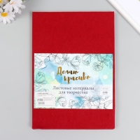 Фетр мягкий 1 мм "Бордовый" набор 10 листов формат А4 Фетр мягкий 1 мм "Бордовый" набор 10 листов формат А4