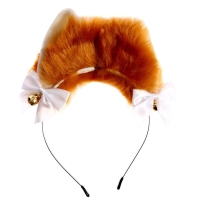 Карнавальный ободок новогодний «Котик» с бантиками, аниме Карнавальный ободок новогодний «Котик» с бантиками, аниме