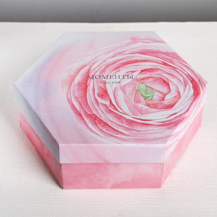 Коробка подарочная складная, упаковка, &laquo;Моменты счастья&raquo;, 26 х 22.5 х 8 см