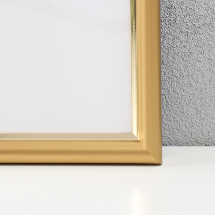 Фоторамка пластик "МИРАМ" 30х30 см, 636411-33, золото (пластиковый экран)