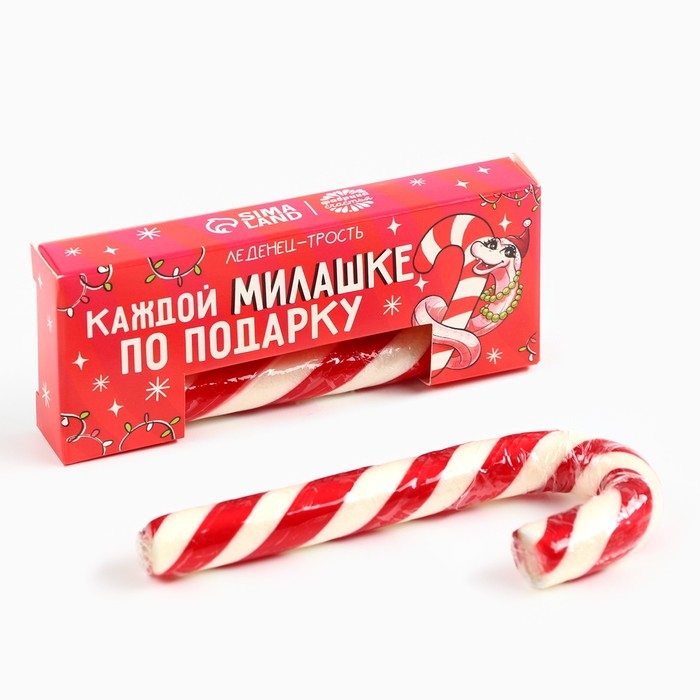 Леденец-трость &laquo;Каждой милашке по подарку&raquo;, со вкусом клубники, 15 г.