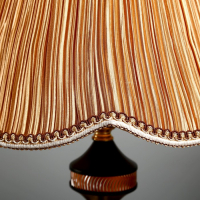 Лампа настольная "Аманда" 1х40Вт Е27 220В золото-черный 25х25х39 см RISALUX