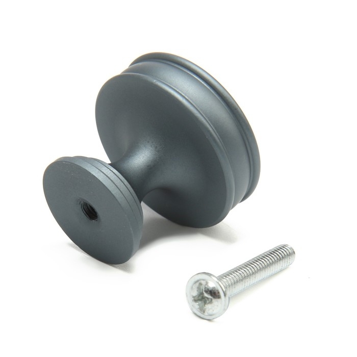 Ручка кнопка CAPPIO PK324, d=30 мм, цвет графит