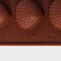 Набор форм для конфет и шоколада Доляна &laquo;Ассорти&raquo;, 3 шт, силикон, цвет коричневый