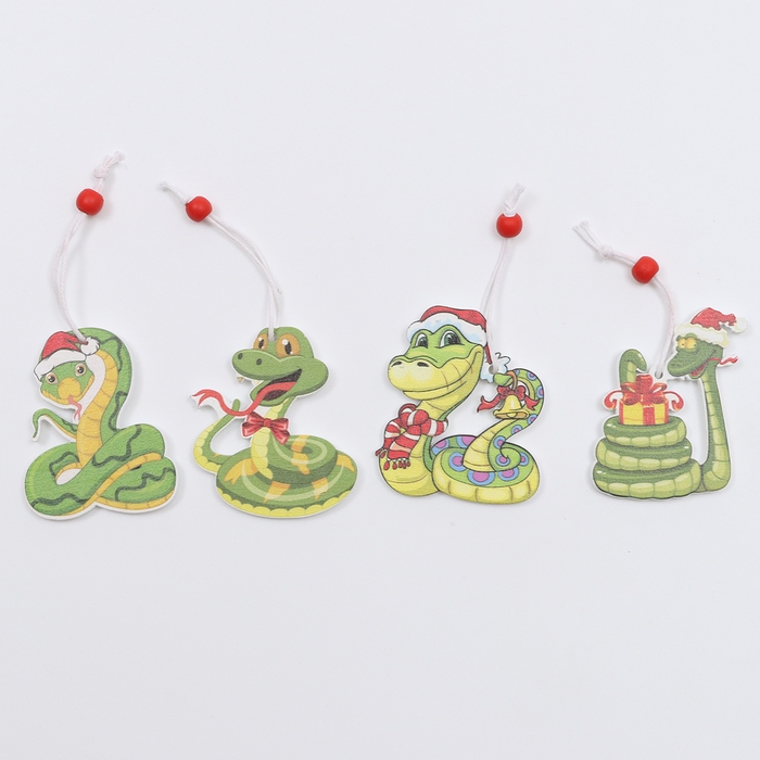 Набор подвесок «Змея», в деревянной подарочной упаковке, 12 шт. Набор подвесок «Змея», в деревянной подарочной упаковке, 12 шт.