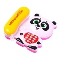 Музыкальный телефон &laquo;Мультифон: Панда&raquo;, русская озвучка, работает от батареек, МИКС