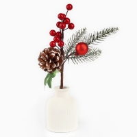 Новогодний декор, веточка "Зимние настроение" 26х11х5,5 см Новогодний декор, веточка "Зимние настроение" 26х11х5,5 см