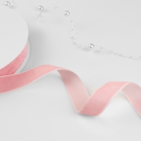 Лента бархатная, 20 мм, 18 ± 1 м, цвет розовый №08 Лента бархатная, 20 мм, 18 ± 1 м, цвет розовый №08