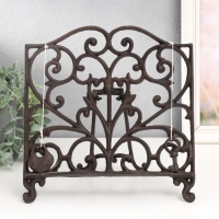 Сувенир чугун подставка "Ажурная ковка" 4,5х27х29,5 см
