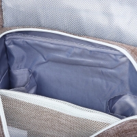 Косметичка-несессер на липучках, с крючком, цвет коричневый