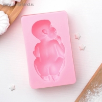 Молд &laquo;Пупсик&raquo;, силикон, 10&times;6,5 см, цвет МИКС