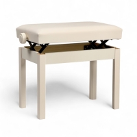 Банкетка для пианино Music Life сиденье 55х34, высота 48-58 см, белая, нагрузка 100 кг Банкетка для пианино Music Life сиденье 55х34, высота 48-58 см, белая, нагрузка 100 кг